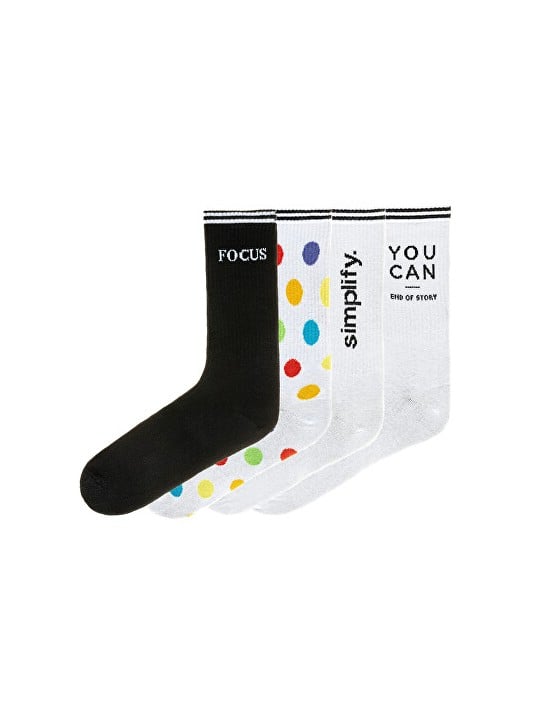 Funky Steps Confezione da 4 paia - calzini da donna FSC036 donna
