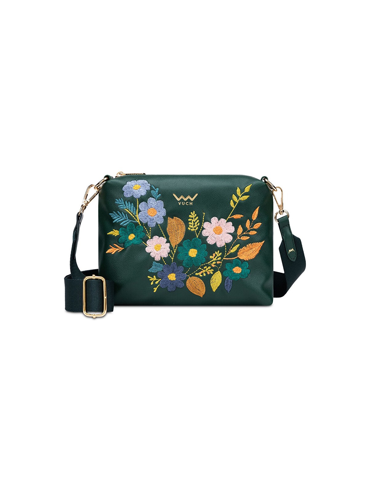 Vuch Borsa a tracolla da donna Coalie Flowers Green donna