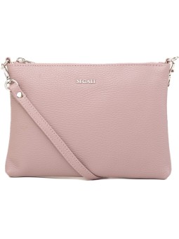 SEGALI Borsa a tracolla da donna in pelle A6C color rosa cammeo donna