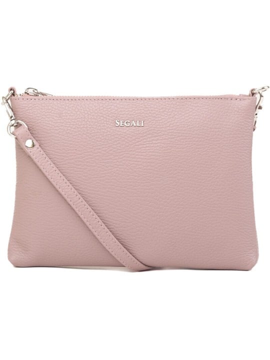 SEGALI Borsa a tracolla da donna in pelle A6C color rosa cammeo donna