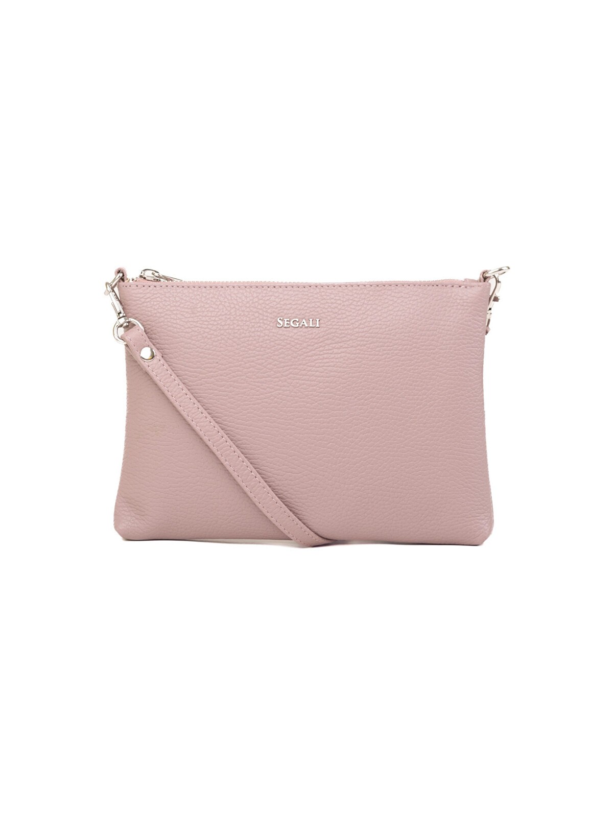 SEGALI Borsa a tracolla da donna in pelle A6C color rosa cammeo donna