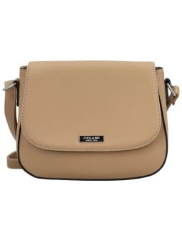 DELAMI Borsa a tracolla da donna D5885 color terra donna