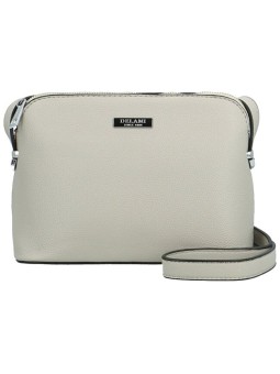 DELAMI Borsa da donna D6098 grigio chiaro, nuova donna