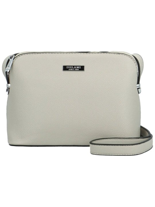 DELAMI Borsa da donna D6098 grigio chiaro, nuova donna