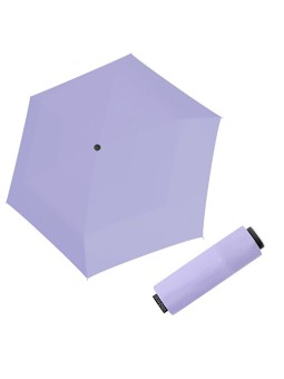 Doppler Ombrello pieghevole in fibra, mini compatto, unicolore, viola chiaro 71026302 donna