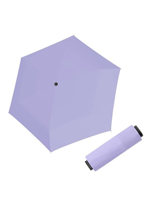 Doppler Ombrello pieghevole in fibra, mini compatto, unicolore, viola chiaro 71026302 donna