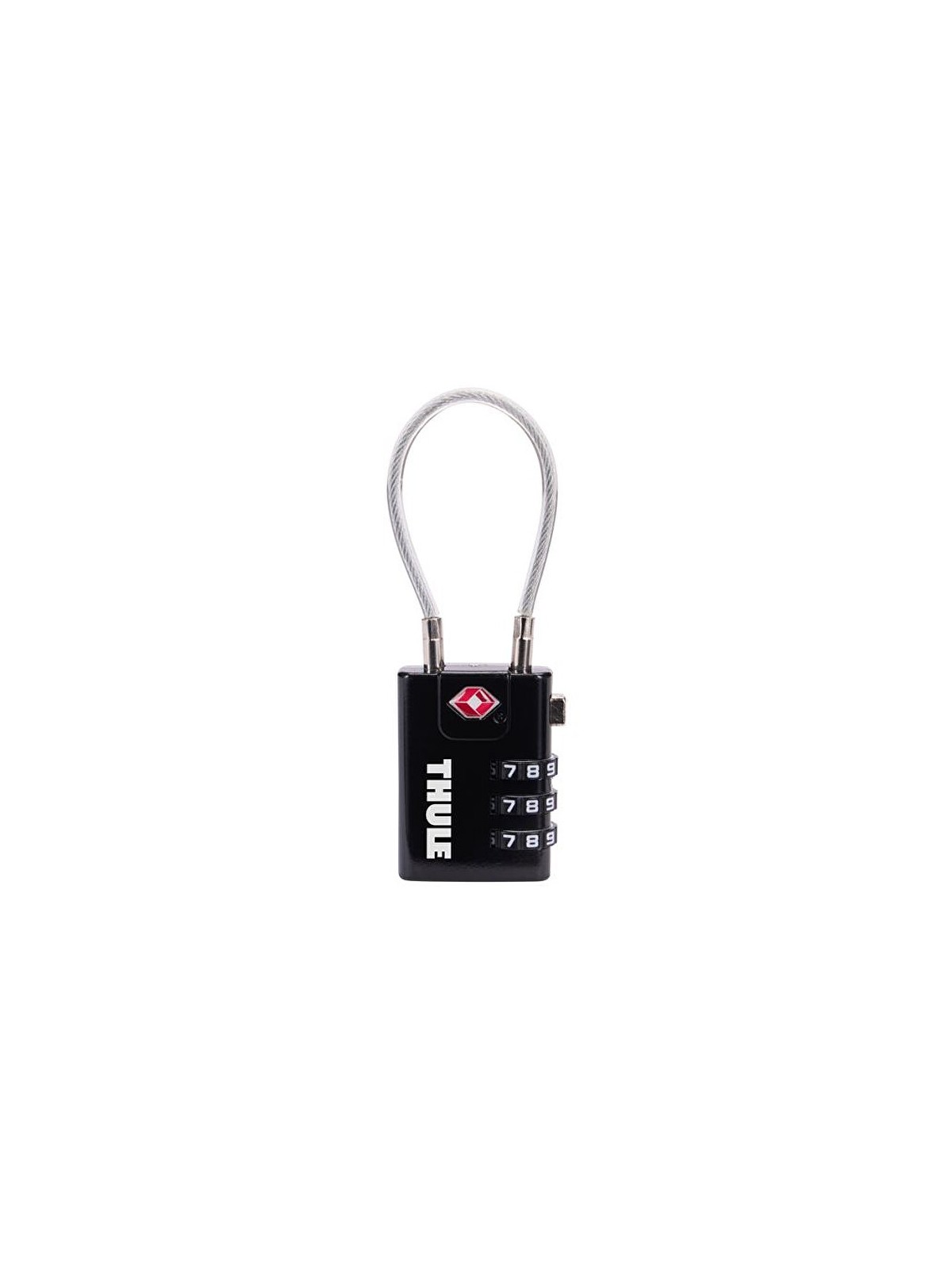 THULE Lucchetto di sicurezza TSA con cavo in acciaio TL-TSAL101K Nero unisex