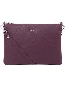 SEGALI Borsa a tracolla da donna in pelle A6C marshala donna