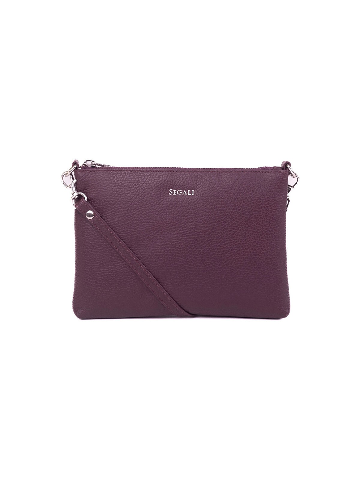 SEGALI Borsa a tracolla da donna in pelle A6C marshala donna