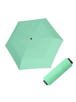 Doppler Ombrello pieghevole in fibra, mini compatto, tinta unita verde menta 71026301 unisex