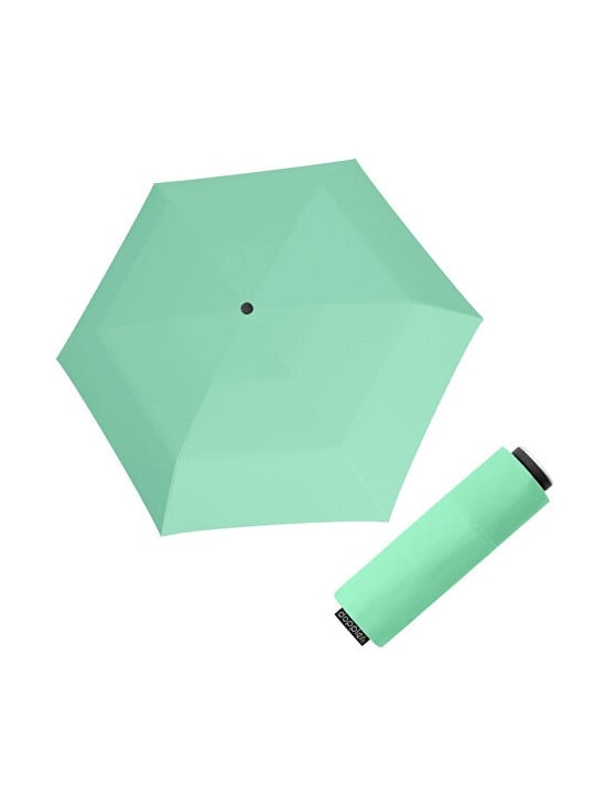 Doppler Ombrello pieghevole in fibra, mini compatto, tinta unita verde menta 71026301 unisex