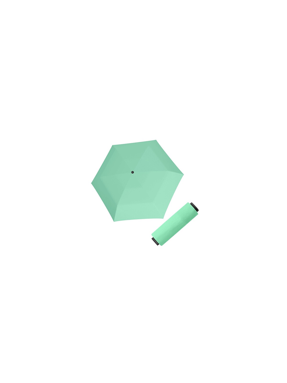 Doppler Ombrello pieghevole in fibra, mini compatto, tinta unita verde menta 71026301 unisex