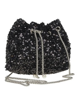 Verde Pochette da donna 01-2031 nera donna