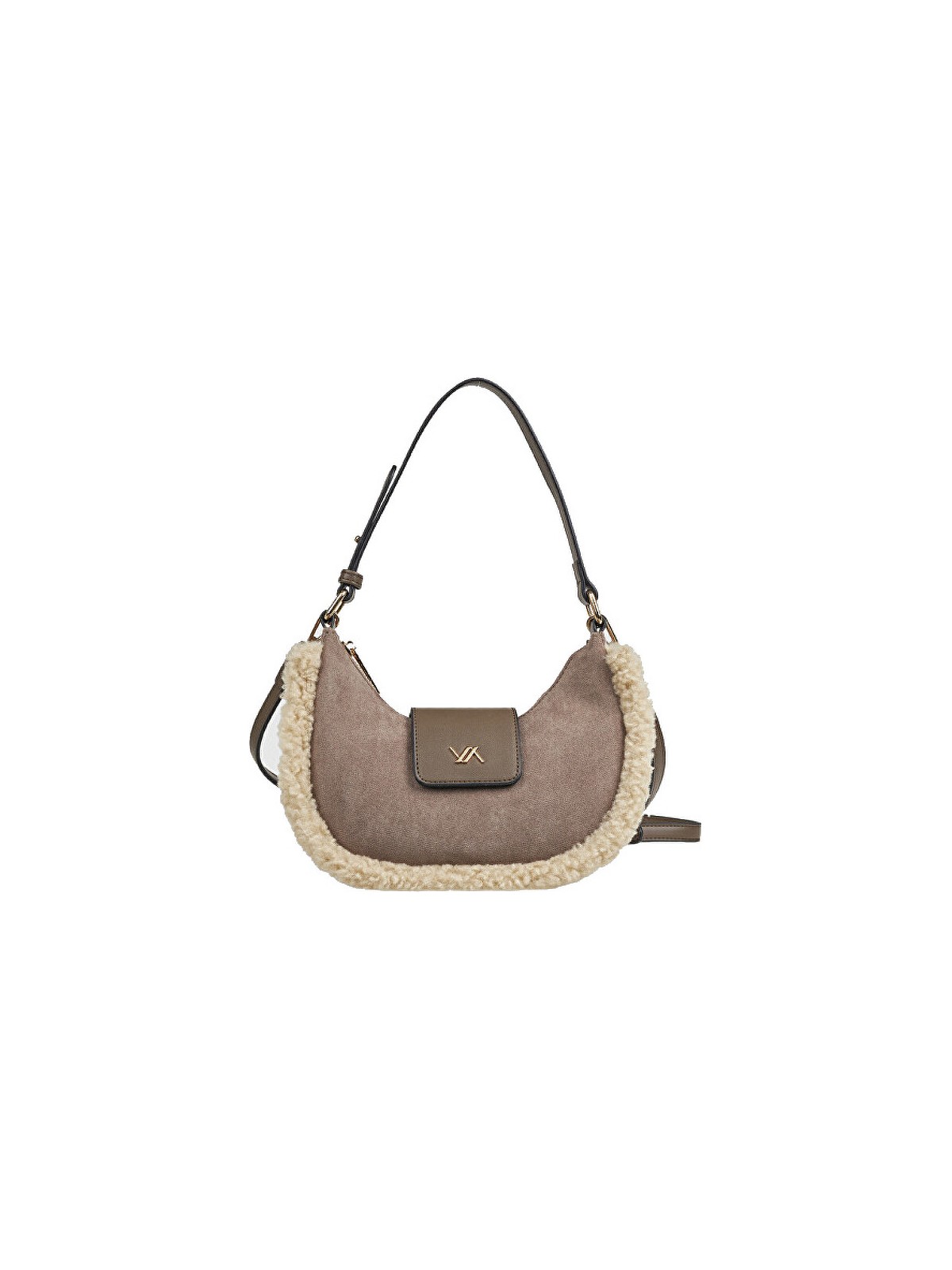 Verde Borsa da donna Banana Bag 16-8235 color tortora donna
