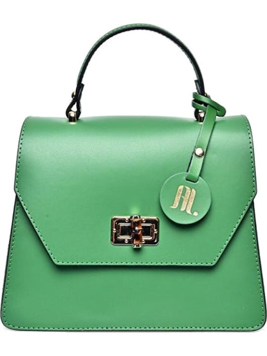Anna Luchini Borsa a tracolla da donna in pelle AL3145T Verde donna