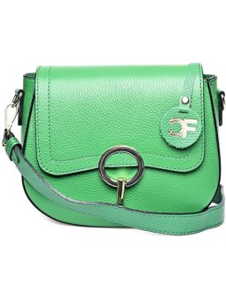 Carla Ferreri Borsa a tracolla da donna in pelle CF1885 Verde donna