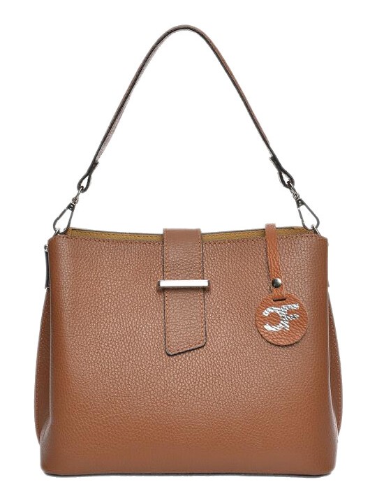 Carla Ferreri Borsa da donna in pelle CF1946 color cognac donna