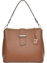 Carla Ferreri Borsa da donna in pelle CF1946 color cognac donna