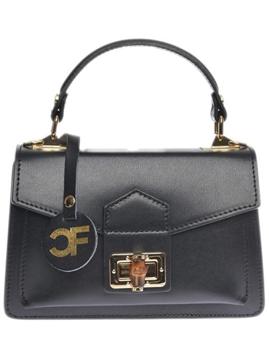 Carla Ferreri Borsa a tracolla da donna in pelle CF3153 Nero donna
