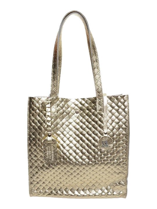 Anna Luchini Borsa a mano da donna in pelle Hobo AL8161 Oro donna