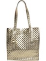 Anna Luchini Borsa a mano da donna in pelle Hobo AL8161 Oro donna