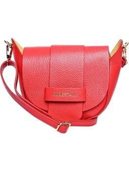 Roberta M Borsa a tracolla da donna in pelle 1870T Rosso donna