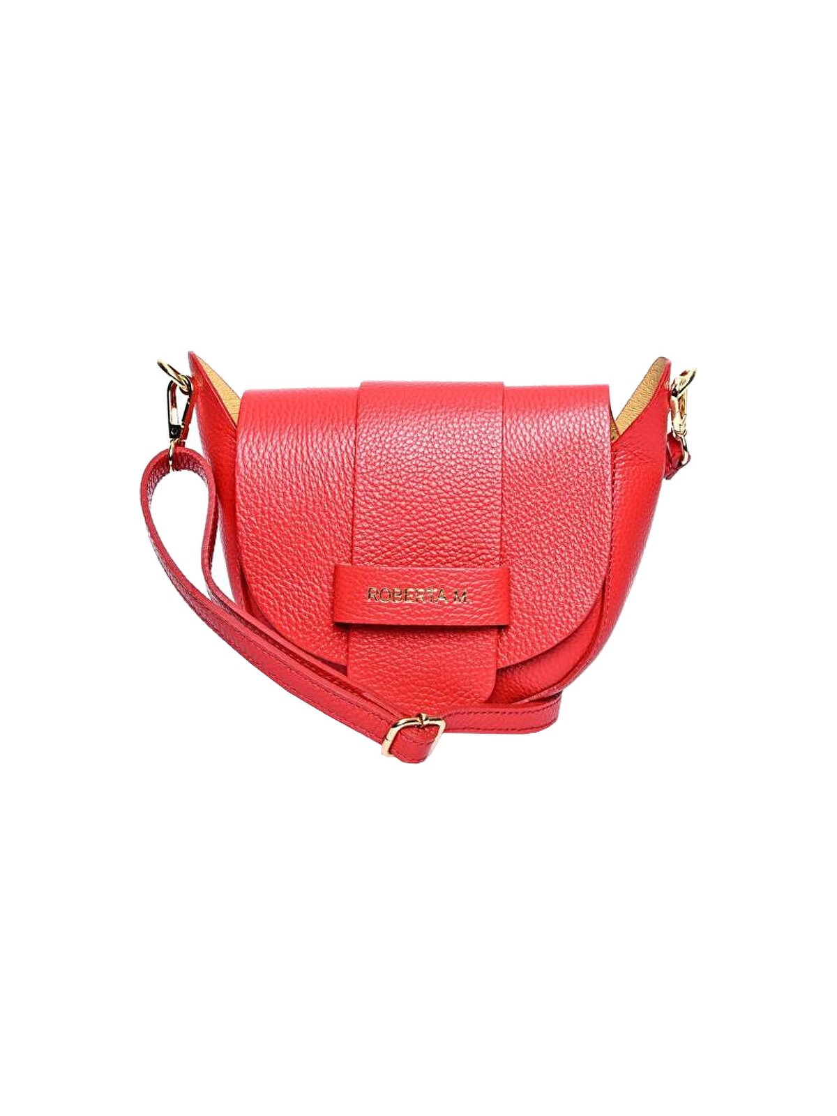 Roberta M Borsa a tracolla da donna in pelle 1870T Rosso donna
