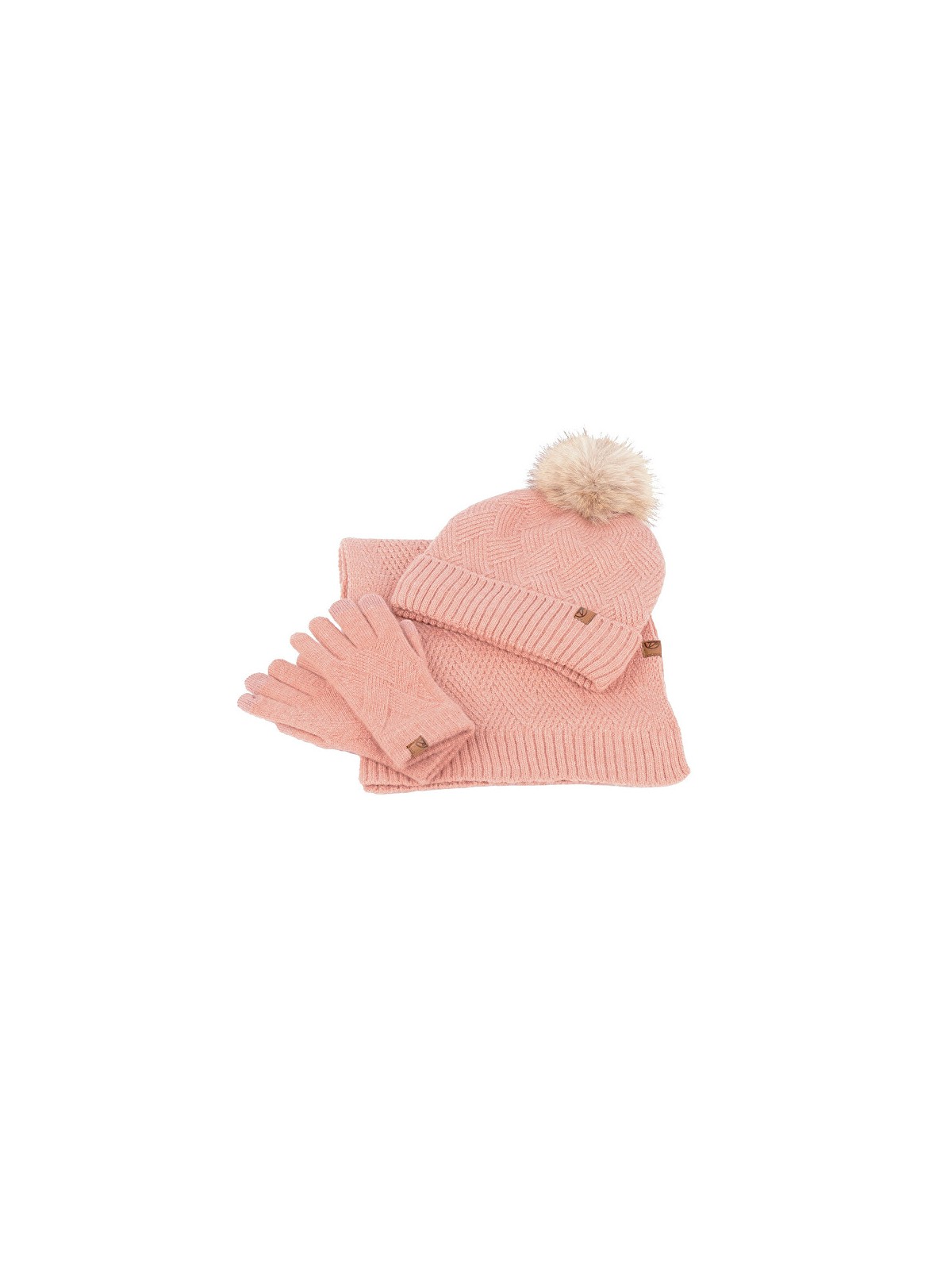 Pepe Moll Completo da donna - cappello, sciarpa e guanti 252852 Rosa donna