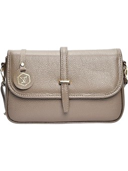Luisa Vannini Borsa a tracolla da donna in pelle LV 1938 Fango donna