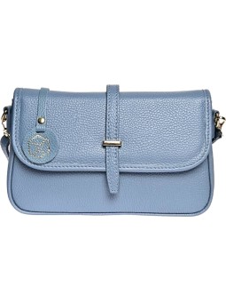 Luisa Vannini Borsa a tracolla da donna in pelle LV 1938 Celeste Scuro donna