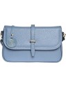 Luisa Vannini Borsa a tracolla da donna in pelle LV 1938 Celeste Scuro donna