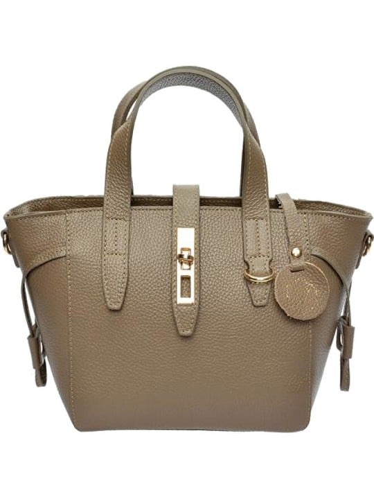 Luisa Vannini Borsa da donna in pelle LV 127 Fango donna