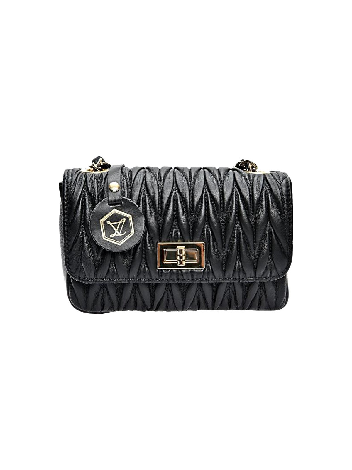 Luisa Vannini Borsa a tracolla da donna in pelle LV 2214 Nero donna