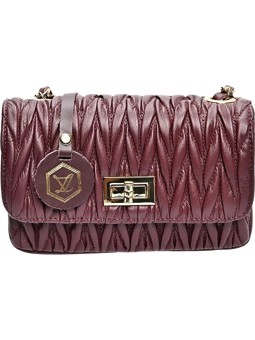 Luisa Vannini Borsa a tracolla da donna in pelle LV 2214 Vino donna
