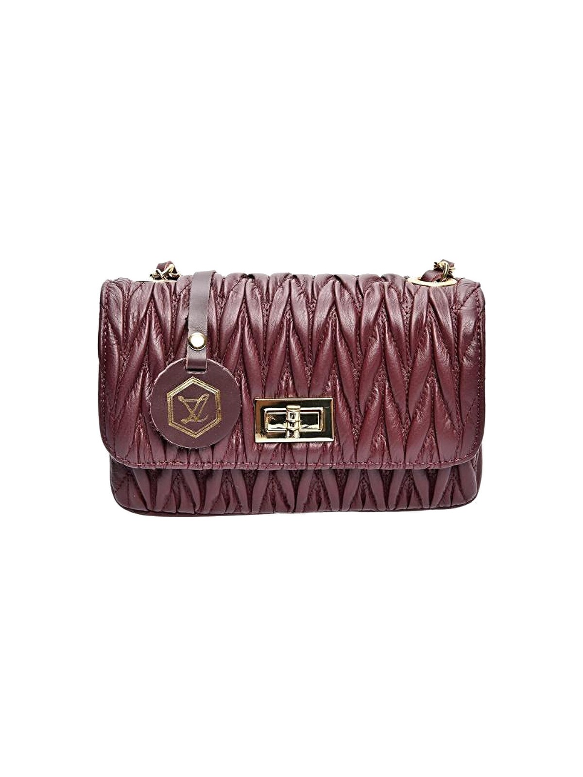 Luisa Vannini Borsa a tracolla da donna in pelle LV 2214 Vino donna