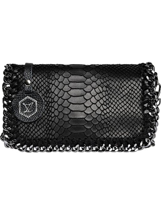 Luisa Vannini Borsa a tracolla da donna in pelle LV 8060 Nero donna