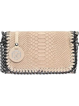 Luisa Vannini Borsa a tracolla da donna in pelle LV 8060 Fango donna