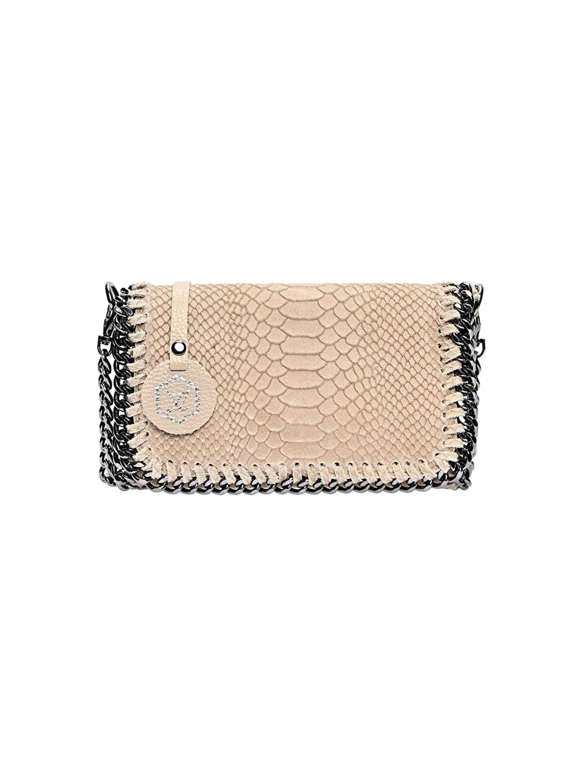 Luisa Vannini Borsa a tracolla da donna in pelle LV 8060 Fango donna