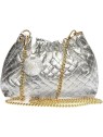 Anna Luchini Borsa da donna in pelle AL 8162 Argento donna