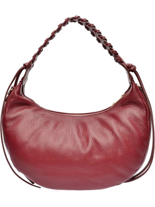 Anna Luchini Borsa da donna in pelle AL WH SBV 15 Vino donna