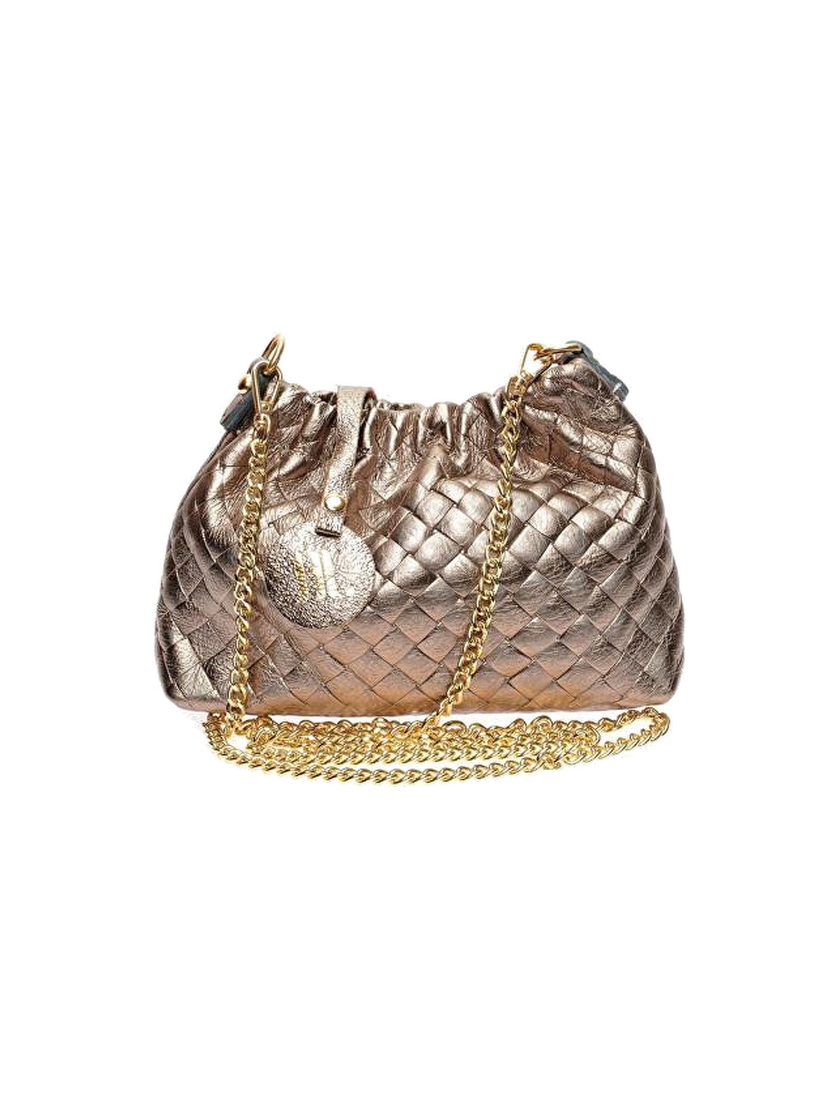Anna Luchini Borsa da donna in pelle AL 8162 Bronzo donna