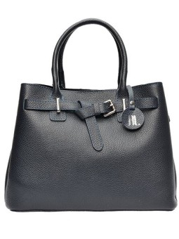 Anna Luchini Borsa da donna in pelle AL 117 Blu Scuro donna