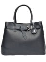Anna Luchini Borsa da donna in pelle AL 117 Blu Scuro donna