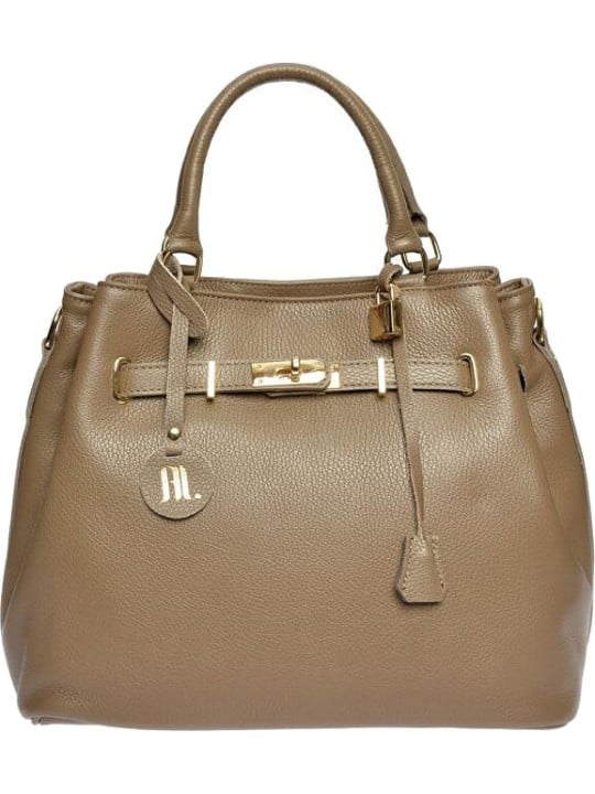 Anna Luchini Borsa da donna in pelle AL 1762 Fango donna