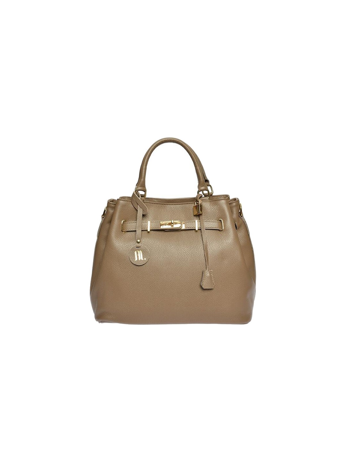 Anna Luchini Borsa da donna in pelle AL 1762 Fango donna