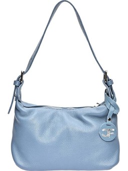 Carla Ferreri Borsa da donna in pelle CF1945 Celeste Scuro donna