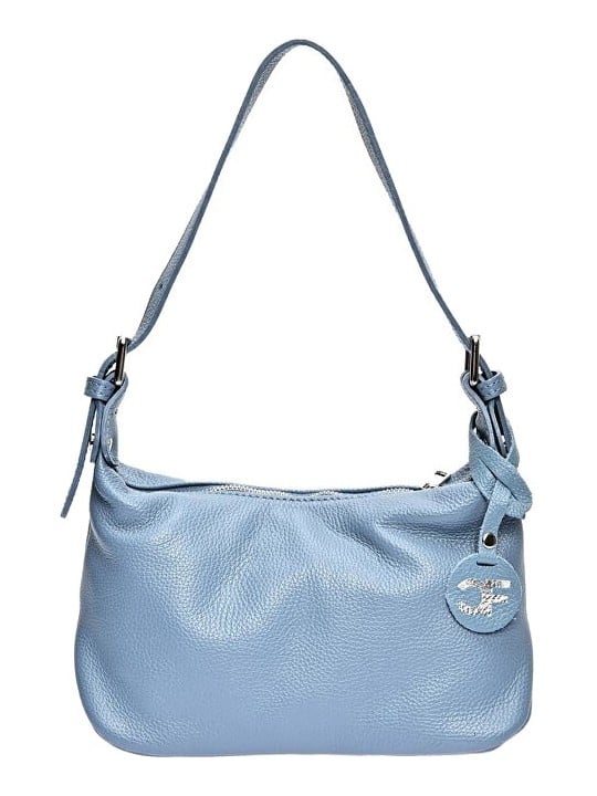 Carla Ferreri Borsa da donna in pelle CF1945 Celeste Scuro donna