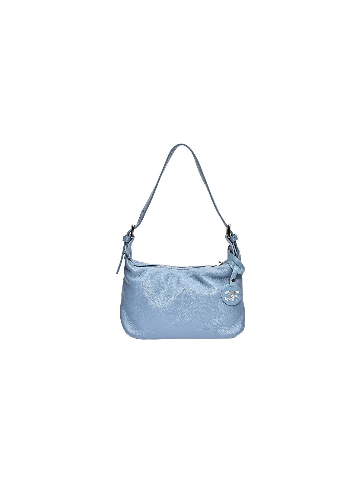 Carla Ferreri Borsa da donna in pelle CF1945 Celeste Scuro donna