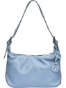 Carla Ferreri Borsa da donna in pelle CF1945 Celeste Scuro donna