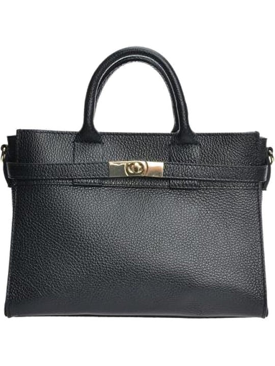 Anna Luchini Borsa da donna in pelle AL WH TSBV 45 Nero donna
